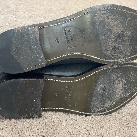 MARC Jacobs Boxcar Boot Genuine Leather Blue Gray Women’s Size 39 1/2. - Picture 12 of 16